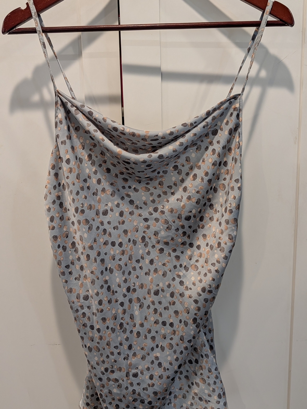 Polka Dot Satin Camisole Size Small